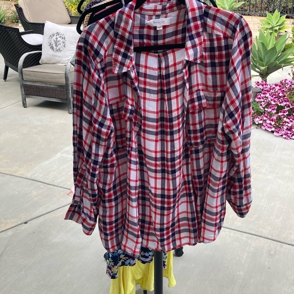 Red And Blue Summer Top - Picture 1 of 1